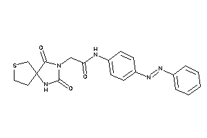 2-(2,4-diketo-7-thia-1,3-diazaspiro[4.4]nonan-3-yl)-N-(4-phenylazophenyl)acetamide