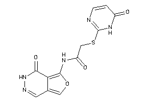 N-(4-keto-3H-furo[3,4-d]pyridazin-5-yl)-2-[(6-keto-1H-pyrimidin-2-yl)thio]acetamide