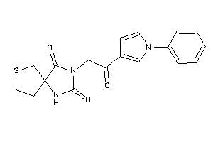 Image of 3-[2-keto-2-(1-phenylpyrrol-3-yl)ethyl]-7-thia-1,3-diazaspiro[4.4]nonane-2,4-quinone
