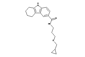 N-[3-(cyclopropylmethoxy)propyl]-6,7,8,9-tetrahydro-5H-carbazole-3-carboxamide