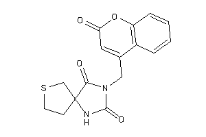 3-[(2-ketochromen-4-yl)methyl]-7-thia-1,3-diazaspiro[4.4]nonane-2,4-quinone