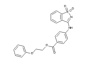 4-[(1,1-diketo-1,2-benzothiazol-3-yl)amino]benzoic Acid 2-phenoxyethyl Ester