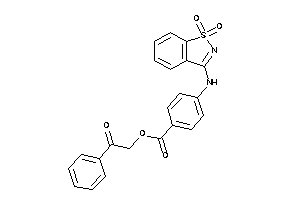 4-[(1,1-diketo-1,2-benzothiazol-3-yl)amino]benzoic Acid Phenacyl Ester