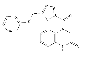 4-[5-[(phenylthio)methyl]-2-furoyl]-1,3-dihydroquinoxalin-2-one