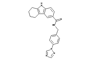 N-[4-(1,2,4-triazol-1-yl)benzyl]-6,7,8,9-tetrahydro-5H-carbazole-3-carboxamide