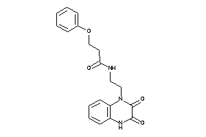 N-[2-(2,3-diketo-4H-quinoxalin-1-yl)ethyl]-3-phenoxy-propionamide