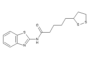 Image of N-(1,3-benzothiazol-2-yl)-5-(dithiolan-3-yl)valeramide