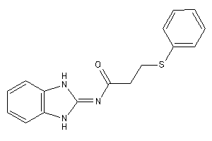 Image of N-(1,3-dihydrobenzimidazol-2-ylidene)-3-(phenylthio)propionamide