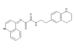 Image of N'-(1H-quinolin-4-ylidene)-N-[2-(1,2,3,4-tetrahydroquinolin-6-yl)ethyl]oxamide