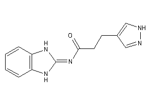 N-(1,3-dihydrobenzimidazol-2-ylidene)-3-(1H-pyrazol-4-yl)propionamide
