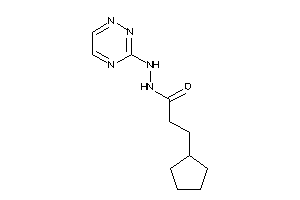 3-cyclopentyl-N'-(1,2,4-triazin-3-yl)propionohydrazide