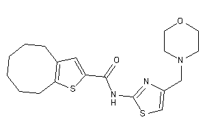 N-[4-(morpholinomethyl)thiazol-2-yl]-4,5,6,7,8,9-hexahydrocycloocta[b]thiophene-2-carboxamide