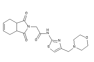 2-(1,3-diketo-3a,4,7,7a-tetrahydroisoindol-2-yl)-N-[4-(morpholinomethyl)thiazol-2-yl]acetamide