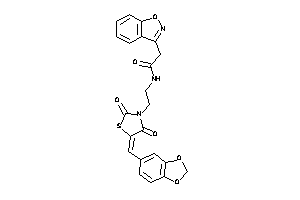 N-[2-(2,4-diketo-5-piperonylidene-thiazolidin-3-yl)ethyl]-2-indoxazen-3-yl-acetamide