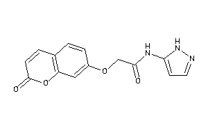 2-(2-ketochromen-7-yl)oxy-N-(1H-pyrazol-5-yl)acetamide