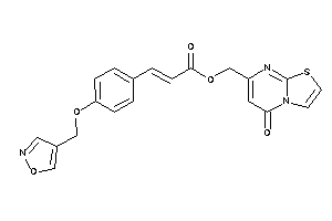 3-[4-(isoxazol-4-ylmethoxy)phenyl]acrylic Acid (5-ketothiazolo[3,2-a]pyrimidin-7-yl)methyl Ester