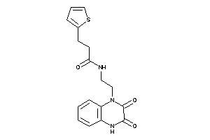 Image of N-[2-(2,3-diketo-4H-quinoxalin-1-yl)ethyl]-3-(2-thienyl)propionamide