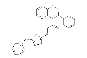 2-[(5-benzyl-1,3,4-oxadiazol-2-yl)thio]-1-(3-phenyl-2,3-dihydro-1,4-benzothiazin-4-yl)ethanone