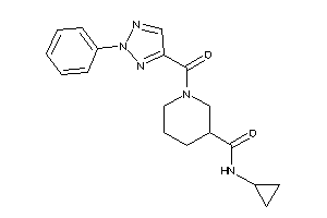 N-cyclopropyl-1-(2-phenyltriazole-4-carbonyl)nipecotamide