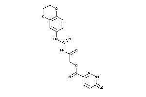 6-keto-1H-pyridazine-3-carboxylic Acid [2-(2,3-dihydro-1,4-benzodioxin-6-ylcarbamoylamino)-2-keto-ethyl] Ester