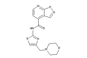 N-[4-(morpholinomethyl)thiazol-2-yl]isoxazolo[5,4-b]pyridine-4-carboxamide