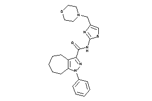 N-[4-(morpholinomethyl)thiazol-2-yl]-1-phenyl-5,6,7,8-tetrahydro-4H-cyclohepta[c]pyrazole-3-carboxamide