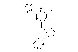 4-(2-furyl)-6-[(2-phenylpyrrolidino)methyl]-3,4-dihydro-1H-pyrimidin-2-one