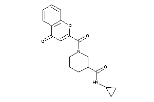 N-cyclopropyl-1-(4-ketochromene-2-carbonyl)nipecotamide