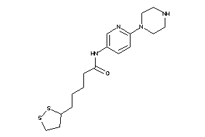 5-(dithiolan-3-yl)-N-(6-piperazino-3-pyridyl)valeramide