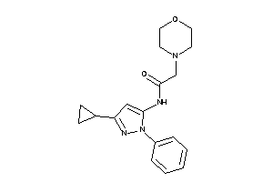 N-(5-cyclopropyl-2-phenyl-pyrazol-3-yl)-2-morpholino-acetamide
