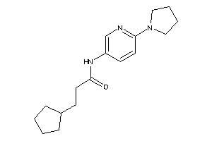 3-cyclopentyl-N-(6-pyrrolidino-3-pyridyl)propionamide