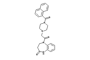 1-[2-[4-(1-naphthoyl)piperazino]acetyl]-3,5-dihydro-2H-1,5-benzodiazepin-4-one