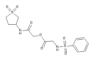 2-(benzenesulfonamido)acetic Acid [2-[(1,1-diketothiolan-3-yl)amino]-2-keto-ethyl] Ester
