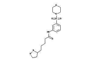 5-(dithiolan-3-yl)-N-(3-morpholinosulfonylphenyl)valeramide