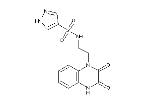 Image of N-[2-(2,3-diketo-4H-quinoxalin-1-yl)ethyl]-1H-pyrazole-4-sulfonamide