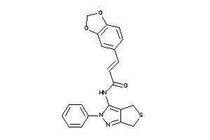 3-(1,3-benzodioxol-5-yl)-N-(2-phenyl-4,6-dihydrothieno[3,4-c]pyrazol-3-yl)acrylamide