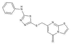 7-[[(5-anilino-1,3,4-thiadiazol-2-yl)thio]methyl]thiazolo[3,2-a]pyrimidin-5-one