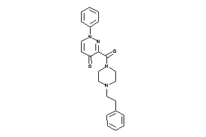 3-(4-phenethylpiperazine-1-carbonyl)-1-phenyl-pyridazin-4-one