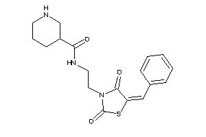 N-[2-(5-benzal-2,4-diketo-thiazolidin-3-yl)ethyl]nipecotamide