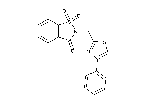 1,1-diketo-2-[(4-phenylthiazol-2-yl)methyl]-1,2-benzothiazol-3-one