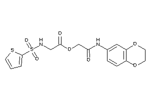 2-(2-thienylsulfonylamino)acetic Acid [2-(2,3-dihydro-1,4-benzodioxin-6-ylamino)-2-keto-ethyl] Ester