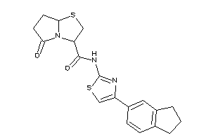 Image of N-(4-indan-5-ylthiazol-2-yl)-5-keto-3,6,7,7a-tetrahydro-2H-pyrrolo[2,1-b]thiazole-3-carboxamide