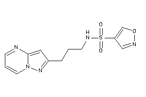 N-(3-pyrazolo[1,5-a]pyrimidin-2-ylpropyl)isoxazole-4-sulfonamide