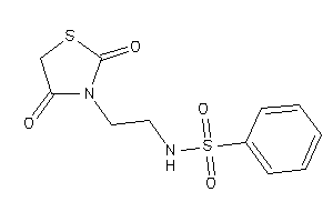 N-[2-(2,4-diketothiazolidin-3-yl)ethyl]benzenesulfonamide