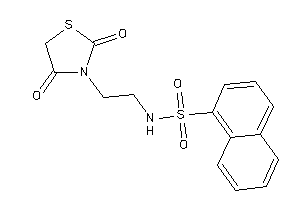N-[2-(2,4-diketothiazolidin-3-yl)ethyl]naphthalene-1-sulfonamide