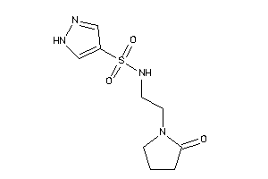 N-[2-(2-ketopyrrolidino)ethyl]-1H-pyrazole-4-sulfonamide