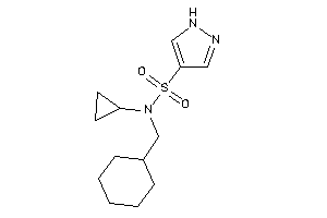 N-(cyclohexylmethyl)-N-cyclopropyl-1H-pyrazole-4-sulfonamide