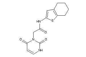 2-(2,4-diketo-1H-pyrimidin-3-yl)-N-(4,5,6,7-tetrahydrobenzothiophen-2-yl)acetamide