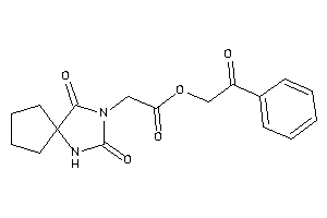 2-(2,4-diketo-1,3-diazaspiro[4.4]nonan-3-yl)acetic Acid Phenacyl Ester