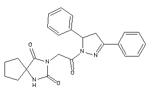 3-[2-(3,5-diphenyl-2-pyrazolin-1-yl)-2-keto-ethyl]-1,3-diazaspiro[4.4]nonane-2,4-quinone